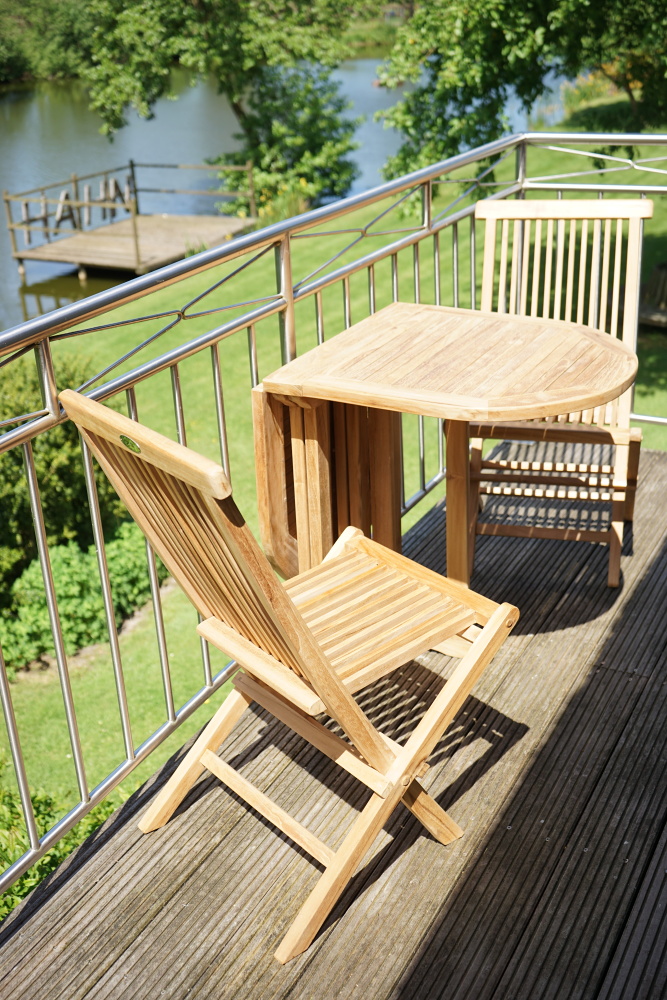 Teaková skládací židle Milford - Premium natural teak Skládací - Legální dřevo z Indonésie - Indonésie